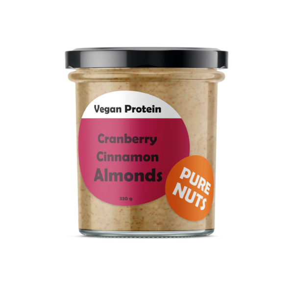 Vegan Protein Cranberry cinnamon almonds 330g Pure nut