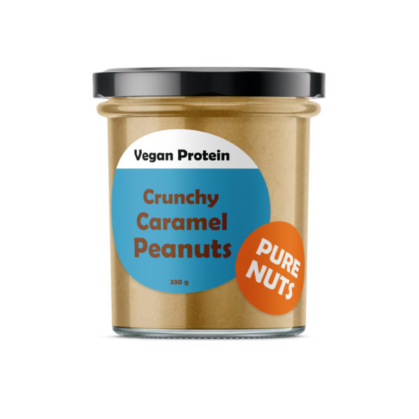 Crunchy caramel peanuts 330g Pure nuts